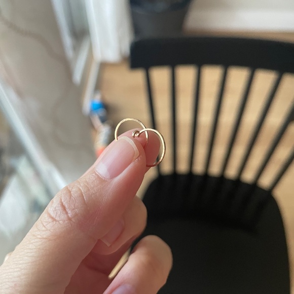 Catbird small hammered dream hoops - Picture 10 of 10